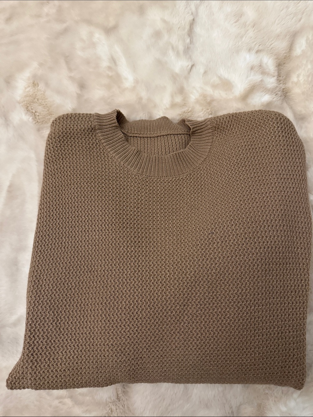 Women's Crewneck Sweater in Taupe